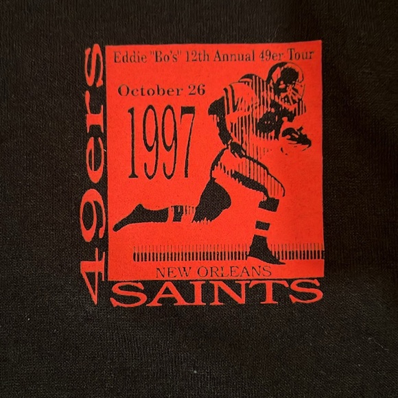 Vintage San Francisco 49ers polo 1997 saints  9ers Eddie “Bo” size L - Picture 2 of 3